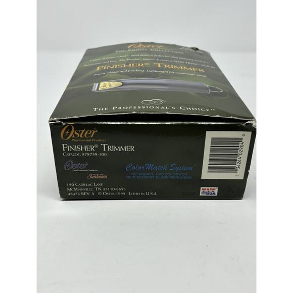 Oster Whisper Quiet Finisher Trimmer/Clipper w/BLADE Animal GROOMING With Box - Picture 10 of 11